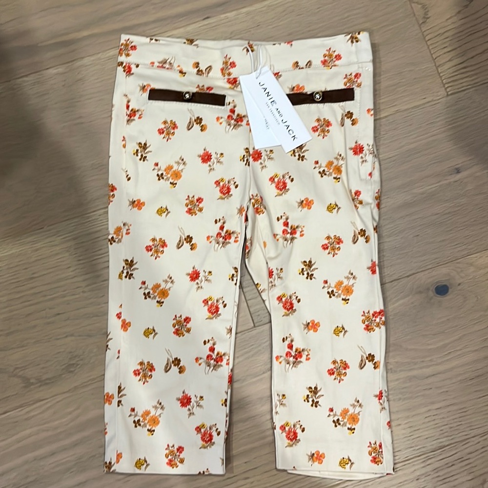 BNWT Janie and Jack Toddler Girl 2T Adjustable Pants